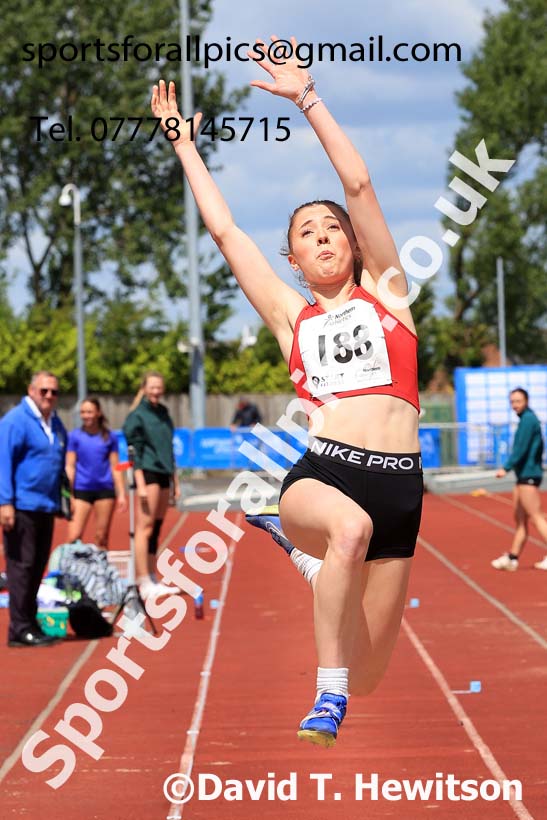 Womens Under-20s long jump, 2024 Northern Senior and Under-20s Track and Field Champs, Middlesbrough.  Photo: David T. Hewitson/Sports for All Pics